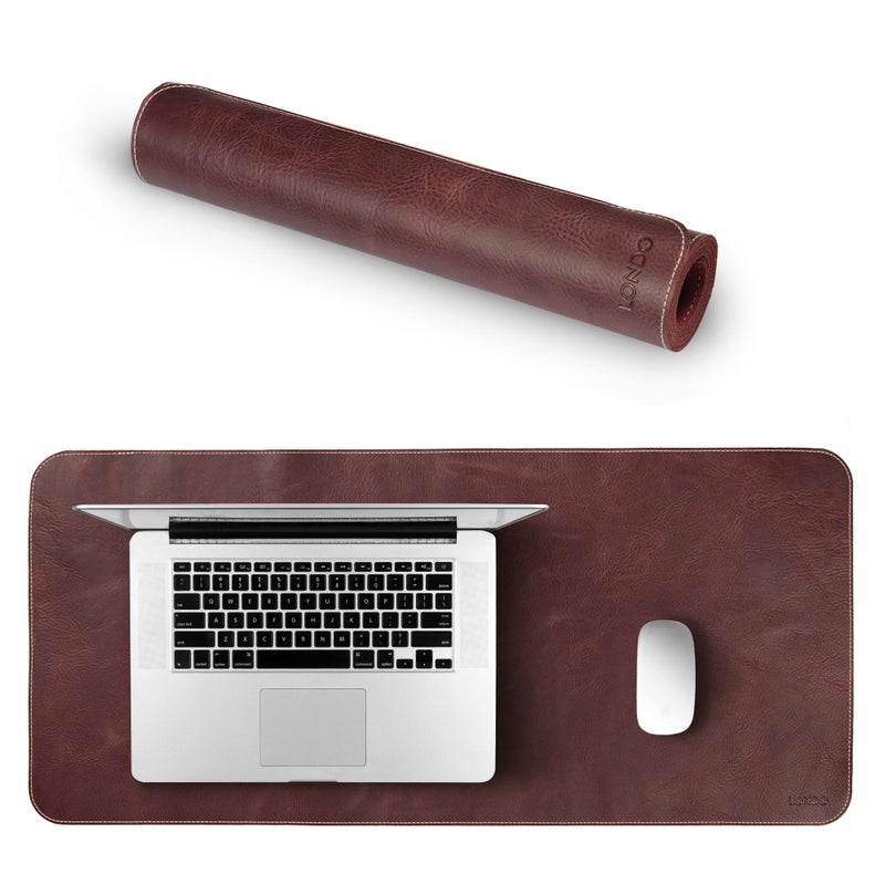 Londo Top Grain Leather Extended Mouse Pad â€“ Large Desk Mat for Office & Gaming, Smooth Writing Surface, Non-Slip Base, Durable & Stylish Workspace Accessory - Image 1